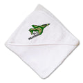 Baby Hooded Towel F-4 Phantom Name Embroidery Kids Bath Robe Cotton