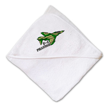 Baby Hooded Towel F-4 Phantom Name Embroidery Kids Bath Robe Cotton