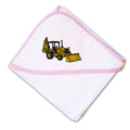 Baby Hooded Towel Backhoe Loader A Embroidery Kids Bath Robe Cotton
