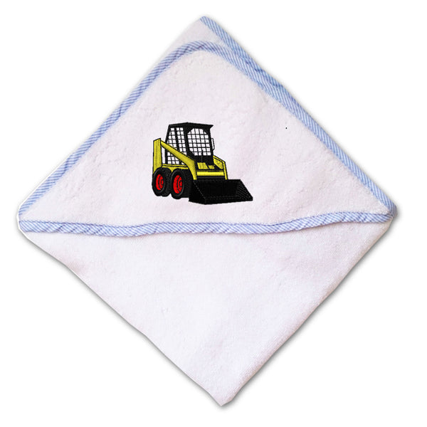 Baby Hooded Towel Skid Loader B Embroidery Kids Bath Robe Cotton - Cute Rascals
