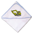 Baby Hooded Towel Excavator Embroidery Kids Bath Robe Cotton
