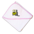 Baby Hooded Towel Forklift Construction Embroidery Kids Bath Robe Cotton