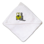 Baby Hooded Towel Forklift Construction Embroidery Kids Bath Robe Cotton - Cute Rascals