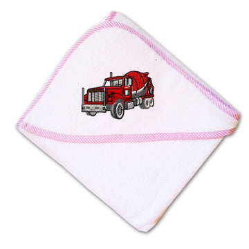 Baby Hooded Towel Cement Truck A Embroidery Kids Bath Robe Cotton
