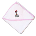 Baby Hooded Towel Dalmatian Firefighter Helmet Embroidery Kids Bath Robe Cotton