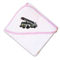 Baby Hooded Towel Firefighter Truck Hook and Ladder Embroidery Kids Bath Robe