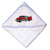 Baby Hooded Towel Fire Engine Truck B Embroidery Kids Bath Robe Cotton - Cute Rascals
