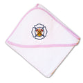 Baby Hooded Towel Firefighting Logo Occupations A Embroidery Kids Bath Robe