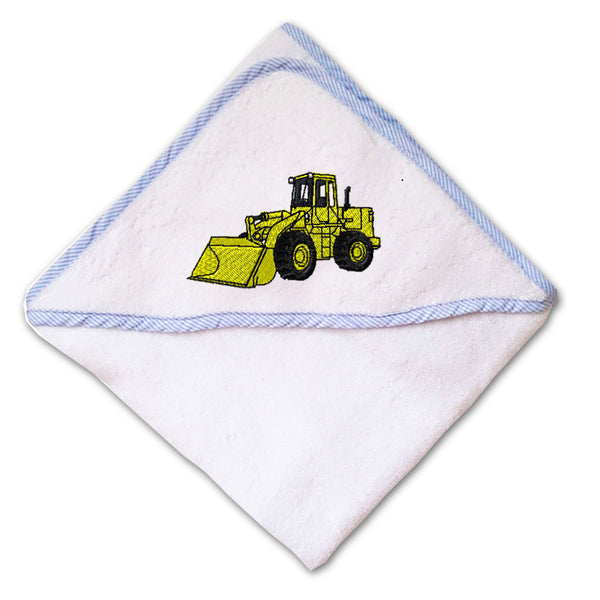 Baby Hooded Towel Wheel Loader A Embroidery Kids Bath Robe Cotton - Cute Rascals