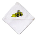Baby Hooded Towel Wheel Loader A Embroidery Kids Bath Robe Cotton