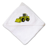 Baby Hooded Towel Wheel Loader A Embroidery Kids Bath Robe Cotton - Cute Rascals
