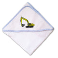 Baby Hooded Towel Dirt Excavator Embroidery Kids Bath Robe Cotton