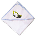 Baby Hooded Towel Dirt Excavator Embroidery Kids Bath Robe Cotton - Cute Rascals