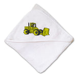 Baby Hooded Towel Compactor Construction A Embroidery Kids Bath Robe Cotton - Cute Rascals