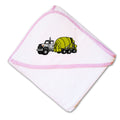 Baby Hooded Towel Cement Truck B Embroidery Kids Bath Robe Cotton