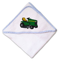 Baby Hooded Towel Riding Lawn Mower A Embroidery Kids Bath Robe Cotton - Cute Rascals