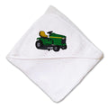 Baby Hooded Towel Riding Lawn Mower A Embroidery Kids Bath Robe Cotton
