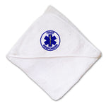 Baby Hooded Towel First Responder Occupations A Embroidery Kids Bath Robe Cotton - Cute Rascals