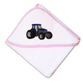 Baby Hooded Towel 90 Feets Tractor Embroidery Kids Bath Robe Cotton