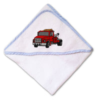 Baby Hooded Towel Snub Nose Tow Truck Embroidery Kids Bath Robe Cotton - Cute Rascals