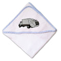 Baby Hooded Towel Garbage Truck Embroidery Kids Bath Robe Cotton