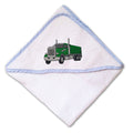 Baby Hooded Towel Gravel Truck A Embroidery Kids Bath Robe Cotton