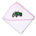 Baby Hooded Towel Gravel Truck A Embroidery Kids Bath Robe Cotton