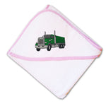 Baby Hooded Towel Gravel Truck A Embroidery Kids Bath Robe Cotton - Cute Rascals