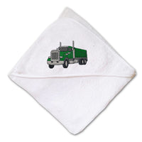 Baby Hooded Towel Gravel Truck A Embroidery Kids Bath Robe Cotton - Cute Rascals
