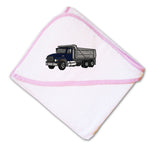 Baby Hooded Towel Dump Truck B Embroidery Kids Bath Robe Cotton - Cute Rascals