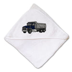 Baby Hooded Towel Dump Truck B Embroidery Kids Bath Robe Cotton - Cute Rascals