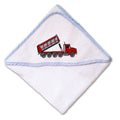 Baby Hooded Towel 4 Axle Dump Truck Embroidery Kids Bath Robe Cotton