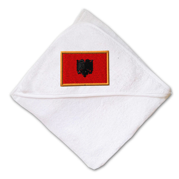 Baby Hooded Towel Albania Embroidery Kids Bath Robe Cotton - Cute Rascals