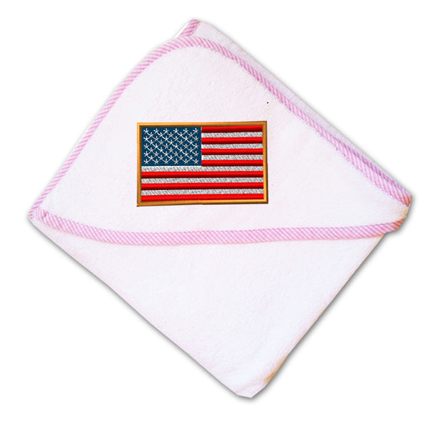 Baby Hooded Towel American Embroidery Kids Bath Robe Cotton - Cute Rascals