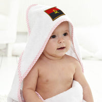 Baby Hooded Towel Angola Embroidery Kids Bath Robe Cotton - Cute Rascals
