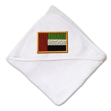 Baby Hooded Towel Arab Emirates Embroidery Kids Bath Robe Cotton