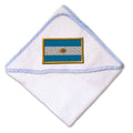 Baby Hooded Towel Argentina Embroidery Kids Bath Robe Cotton
