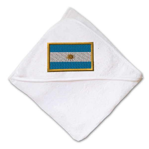 Baby Hooded Towel Argentina Embroidery Kids Bath Robe Cotton - Cute Rascals