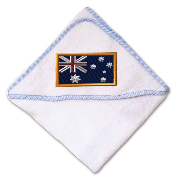 Baby Hooded Towel Australia Embroidery Kids Bath Robe Cotton - Cute Rascals