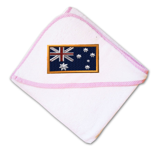 Baby Hooded Towel Australia Embroidery Kids Bath Robe Cotton - Cute Rascals