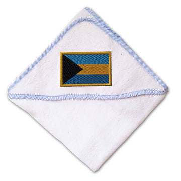 Baby Hooded Towel Bahamas Embroidery Kids Bath Robe Cotton
