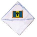 Baby Hooded Towel Barbados Embroidery Kids Bath Robe Cotton - Cute Rascals