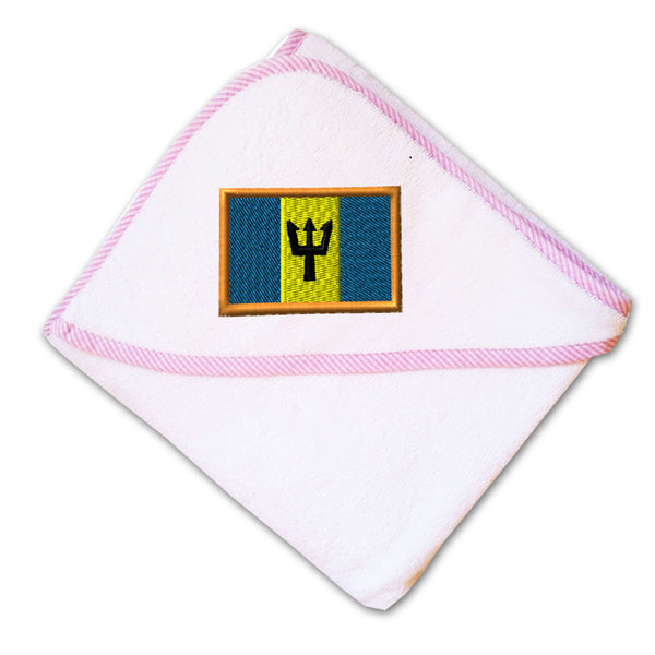 Baby Hooded Towel Barbados Embroidery Kids Bath Robe Cotton - Cute Rascals