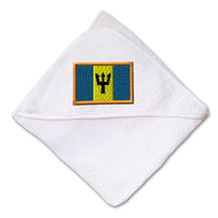 Baby Hooded Towel Barbados Embroidery Kids Bath Robe Cotton - Cute Rascals