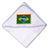 Baby Hooded Towel Brazil Embroidery Kids Bath Robe Cotton - Cute Rascals