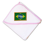 Baby Hooded Towel Brazil Embroidery Kids Bath Robe Cotton - Cute Rascals