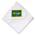 Baby Hooded Towel Brazil Embroidery Kids Bath Robe Cotton
