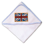 Baby Hooded Towel British Embroidery Kids Bath Robe Cotton - Cute Rascals