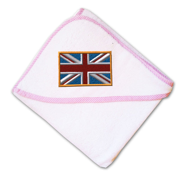 Baby Hooded Towel British Embroidery Kids Bath Robe Cotton - Cute Rascals