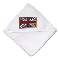Baby Hooded Towel British Embroidery Kids Bath Robe Cotton - Cute Rascals